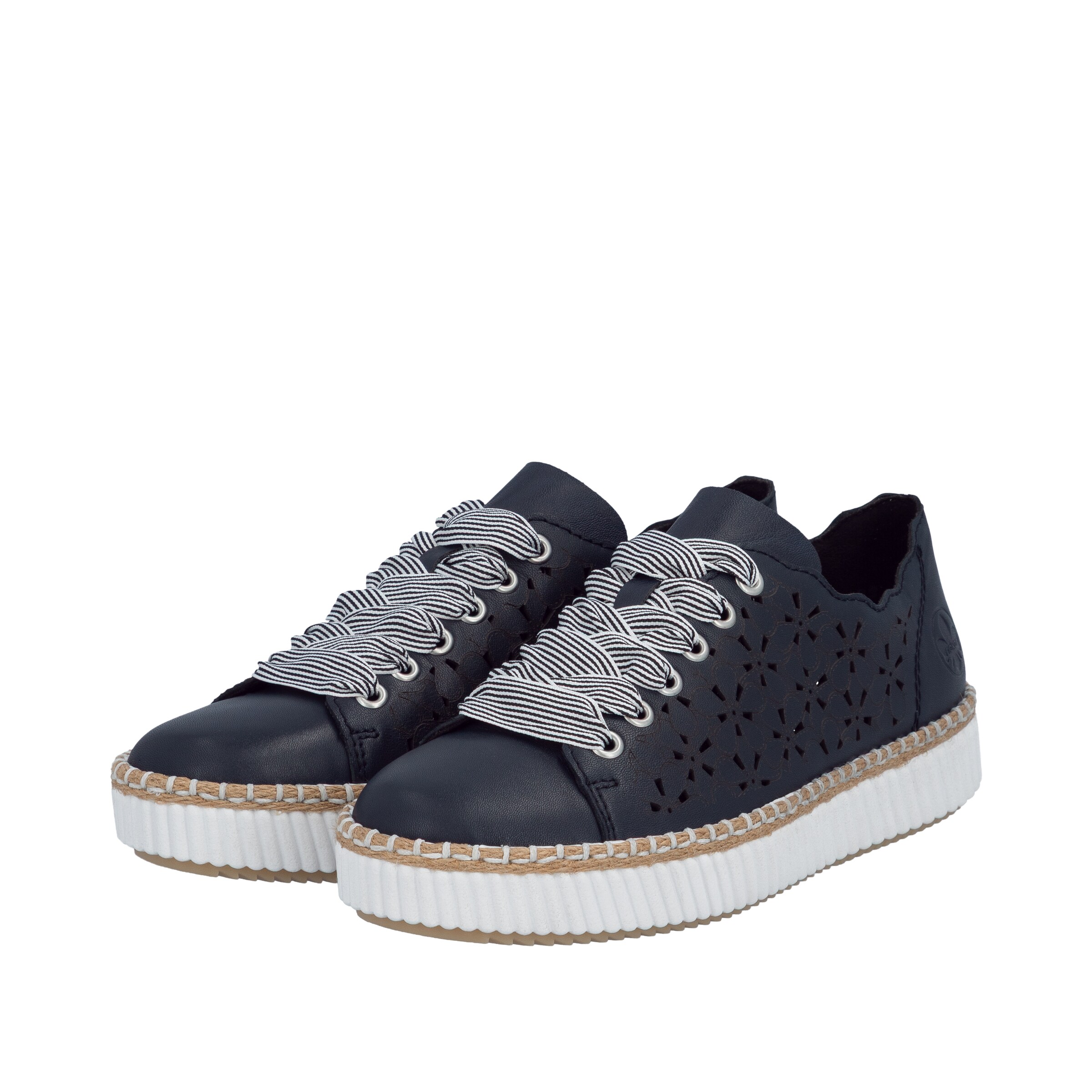 Baskets basses Rieker en bleu