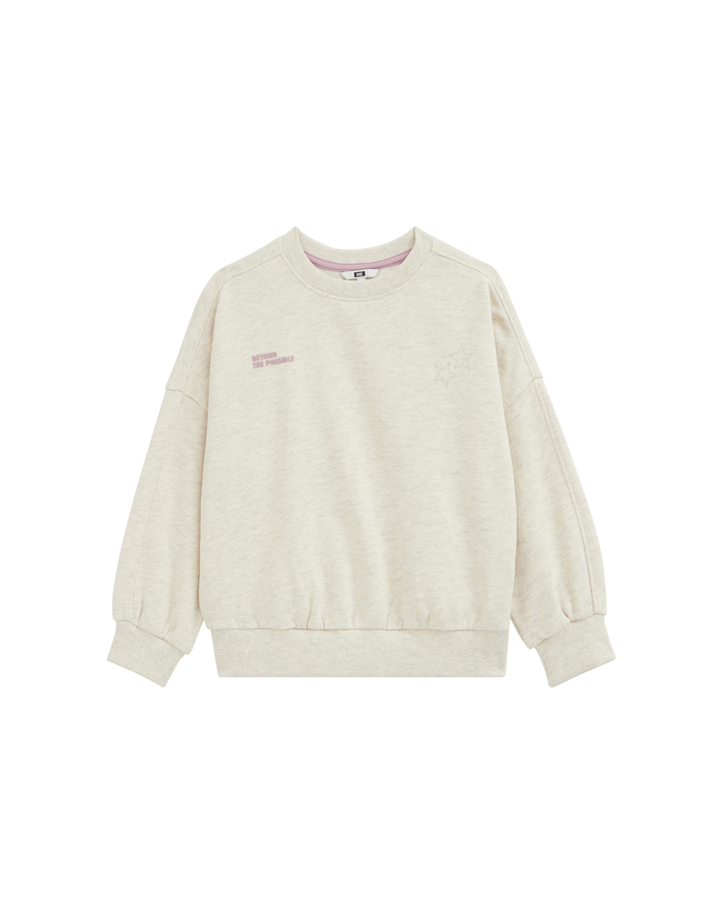 WE Fashion - Sudadera en beige: frente