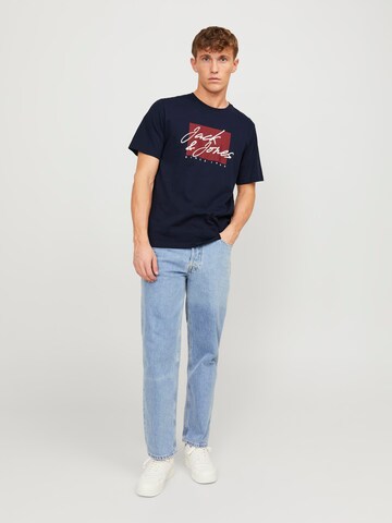 JACK & JONES Koszulka 'JJZURI' w kolorze niebieski