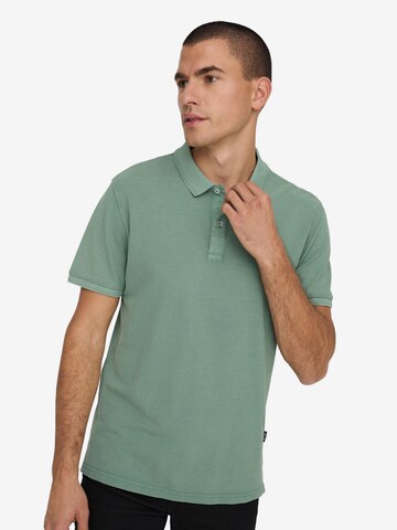 Only & Sons Shirt 'Travis' in Green