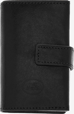 The Bridge Wallet in Black: front