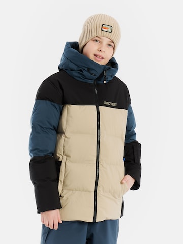 PROTEST Athletic Jacket 'PRTJustin JR' in Brown: front