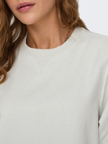 Sweat-shirt 'BELLA' ONLY en gris