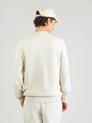 Geacă tricotată 'Palano-L' de la BOSS Black pe alb: spate