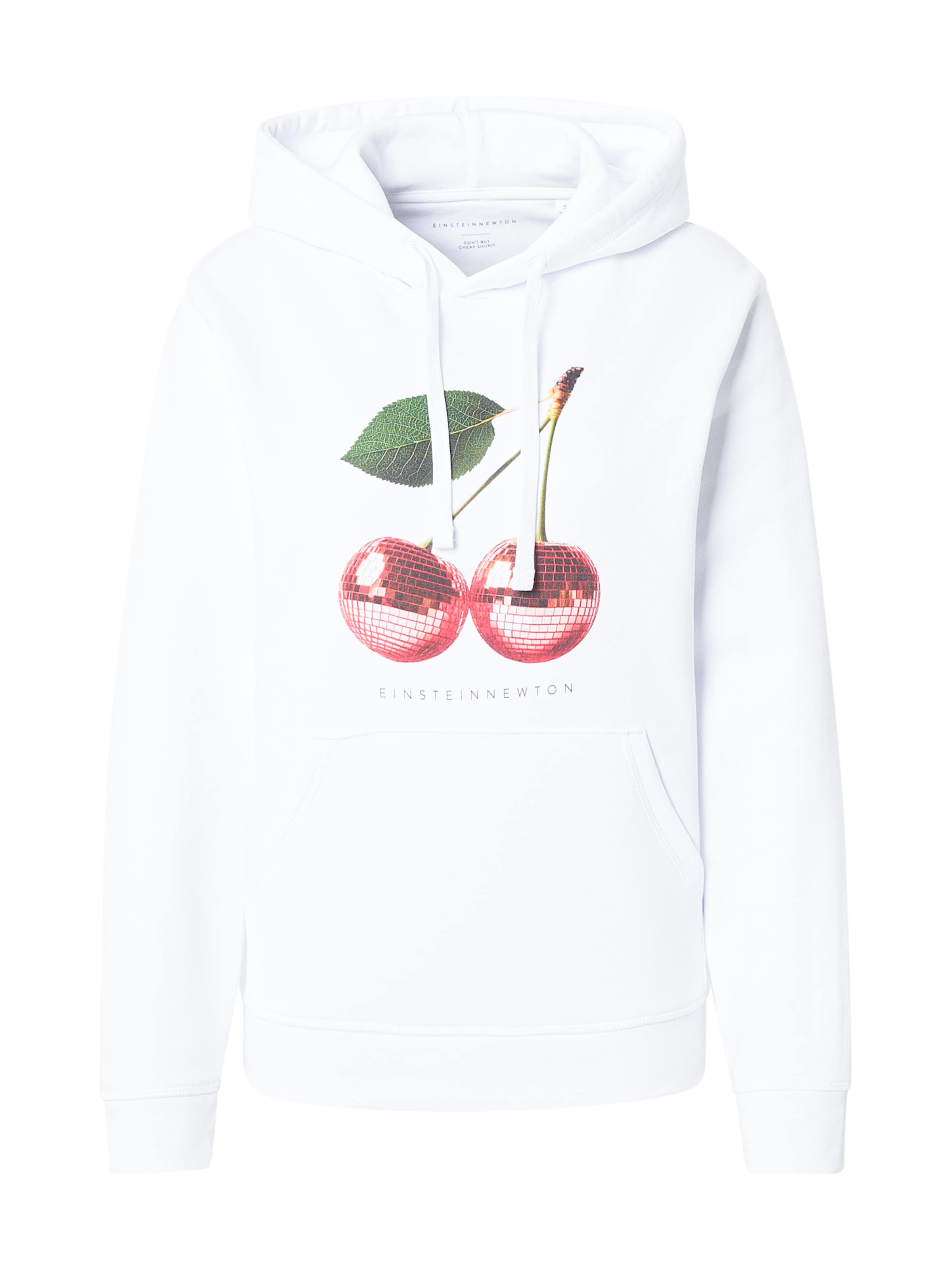 Sweat-shirt 'Disco Cherry' EINSTEIN & NEWTON en blanc : devant