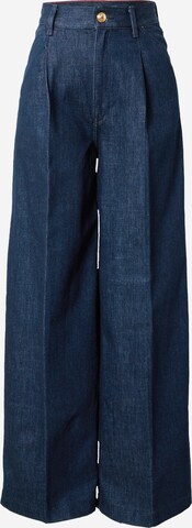 TOMMY HILFIGER Wide leg Τζιν πλισέ σε μπλε: μπροστά