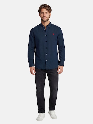 U.S. POLO ASSN. Regular fit Button Up Shirt in Blue