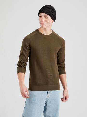 BLEND Trui in Groen: voorkant
