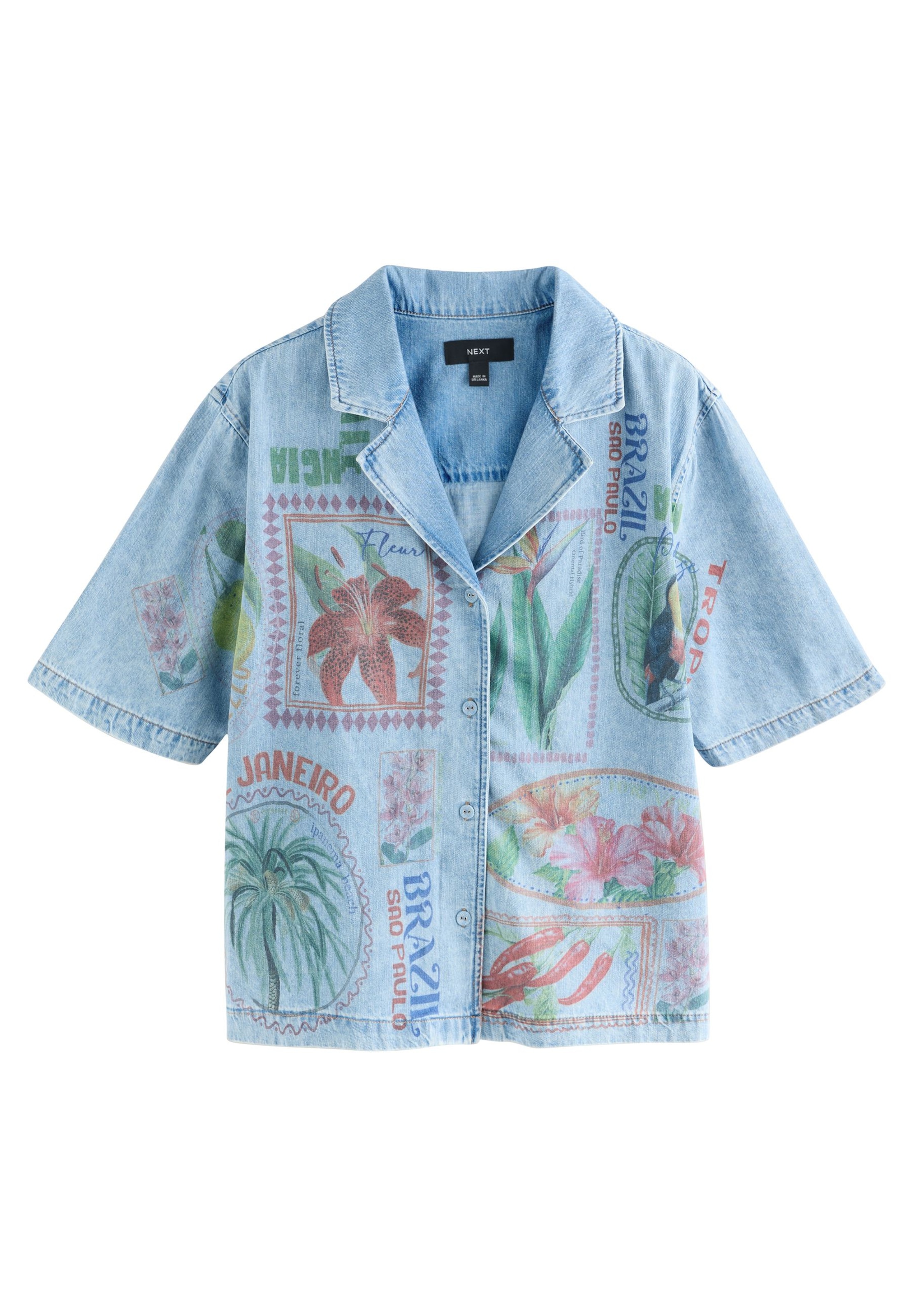 Chemisier Next en bleu : devant