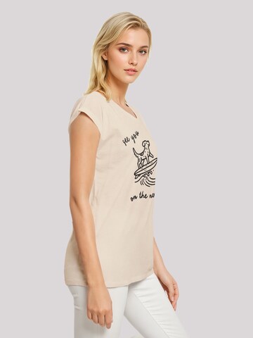 T-shirt 'See You On The Next Wave' F4NT4STIC en beige