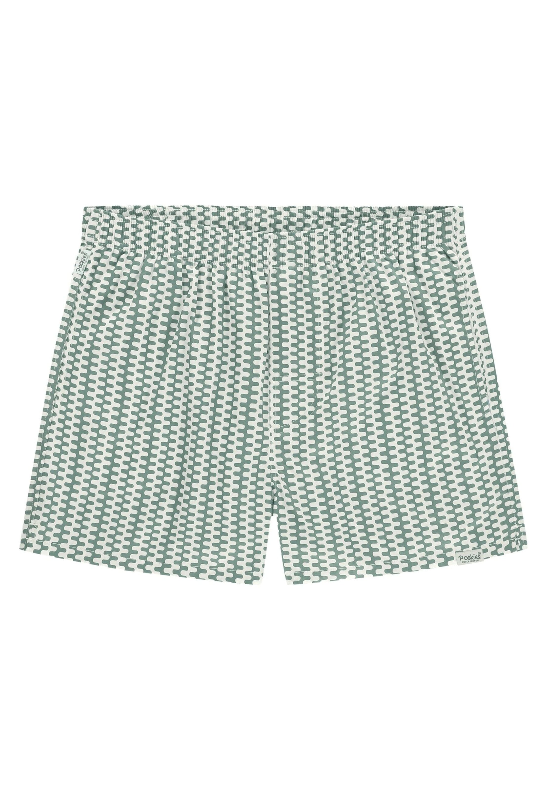 Pockies Boxer shorts 'Wavey' in Green: front