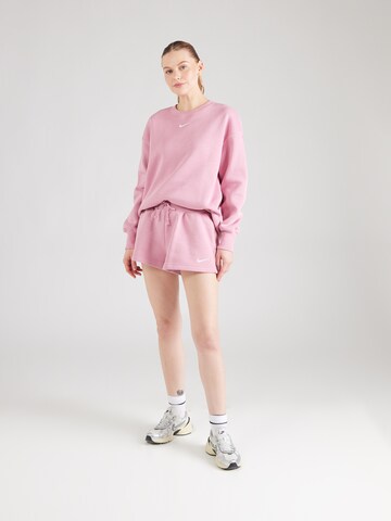 Nike Sportswear Loose fit Trousers 'Phoenix' in Pink