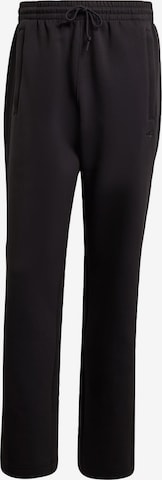ADIDAS ORIGINALS Lużny krój Spodnie w kolorze czarny: przód