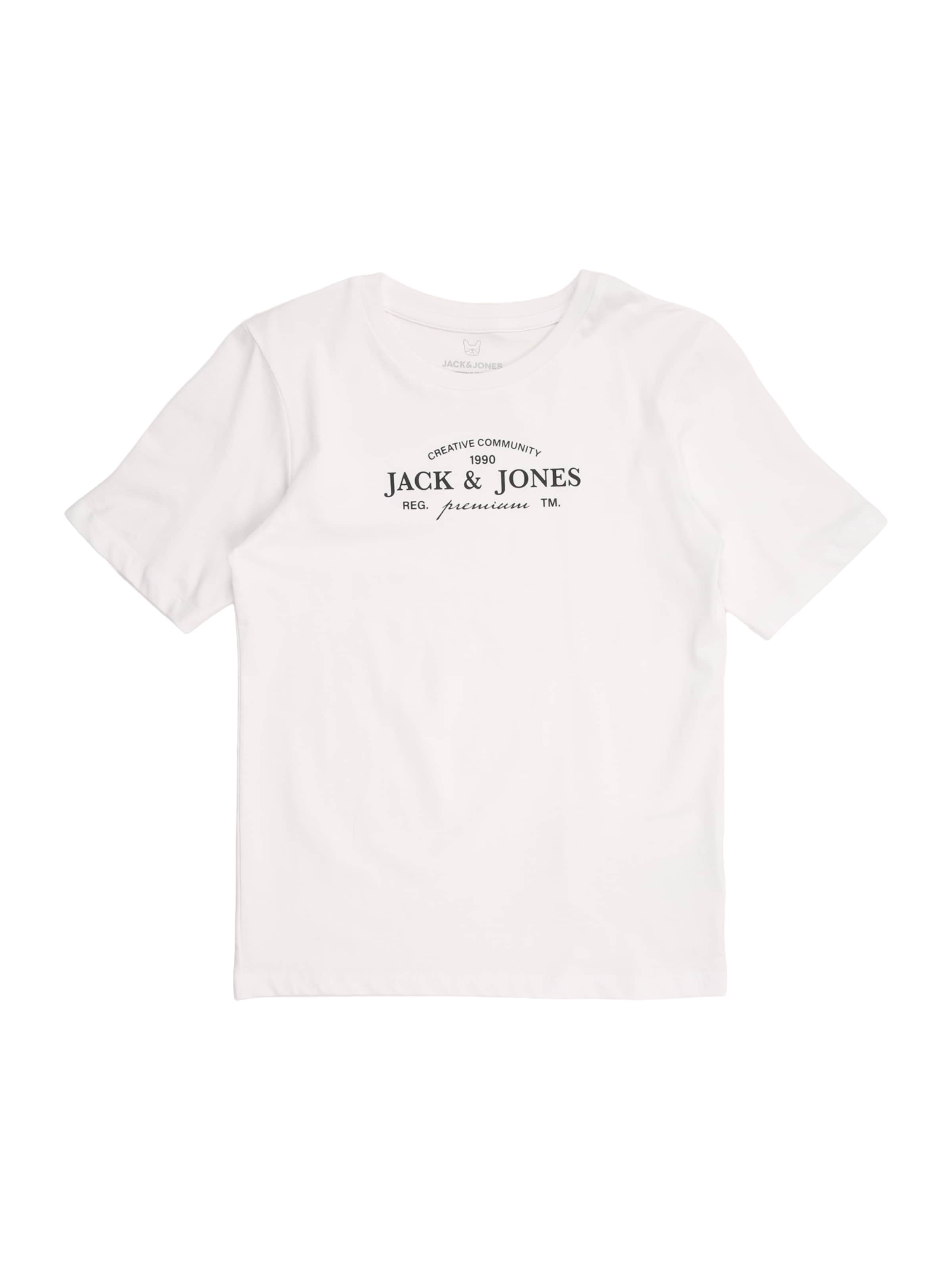 Jack & Jones Junior - Camiseta 'JPRBlakevin' en blanco: frente