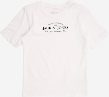 Jack & Jones Junior - Camiseta 'JPRBlakevin' en blanco: frente