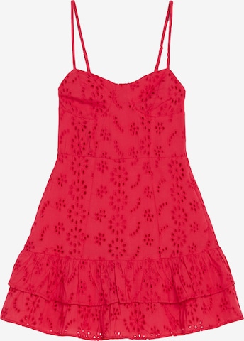 Bershka Summer dress in Red: front