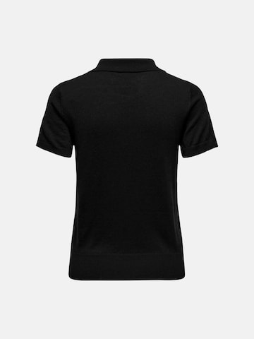 Maglietta 'ONLY ONLCATHERINE SS POLO NECK EX KNT POLO' di ONLY in nero