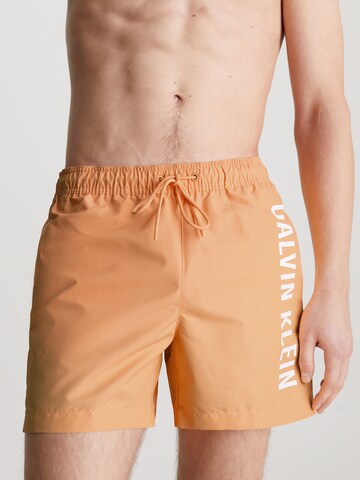 Calvin Klein Swimwear Board Shorts ' Intense Power ' in Orange