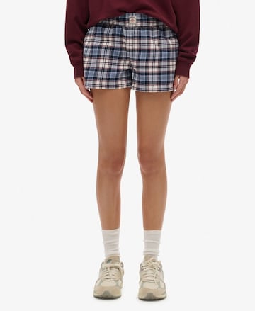 Superdry Loosefit Broek in Blauw: voorkant