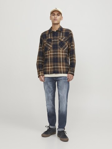 JACK & JONES Normalny krój Jeansy 'Erik' w kolorze niebieski