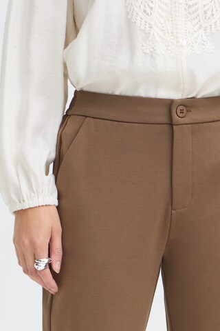Fransa - Slimfit Calças em castanho