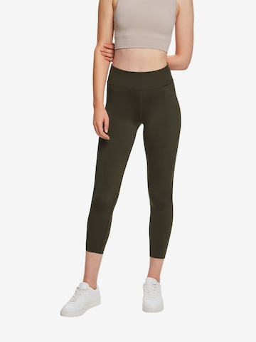 ESPRIT Skinny Sportbroek in Groen: voorkant