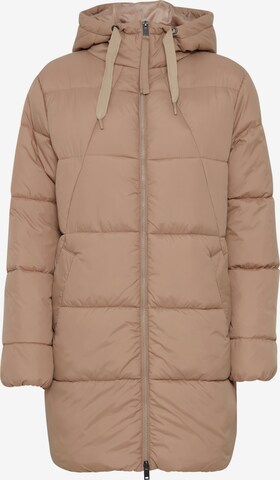 Oxmo Winterjas 'Bodil' in Beige: voorkant