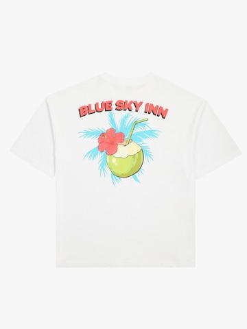 T-Shirt 'Coconut Club' BLUE SKY INN en blanc