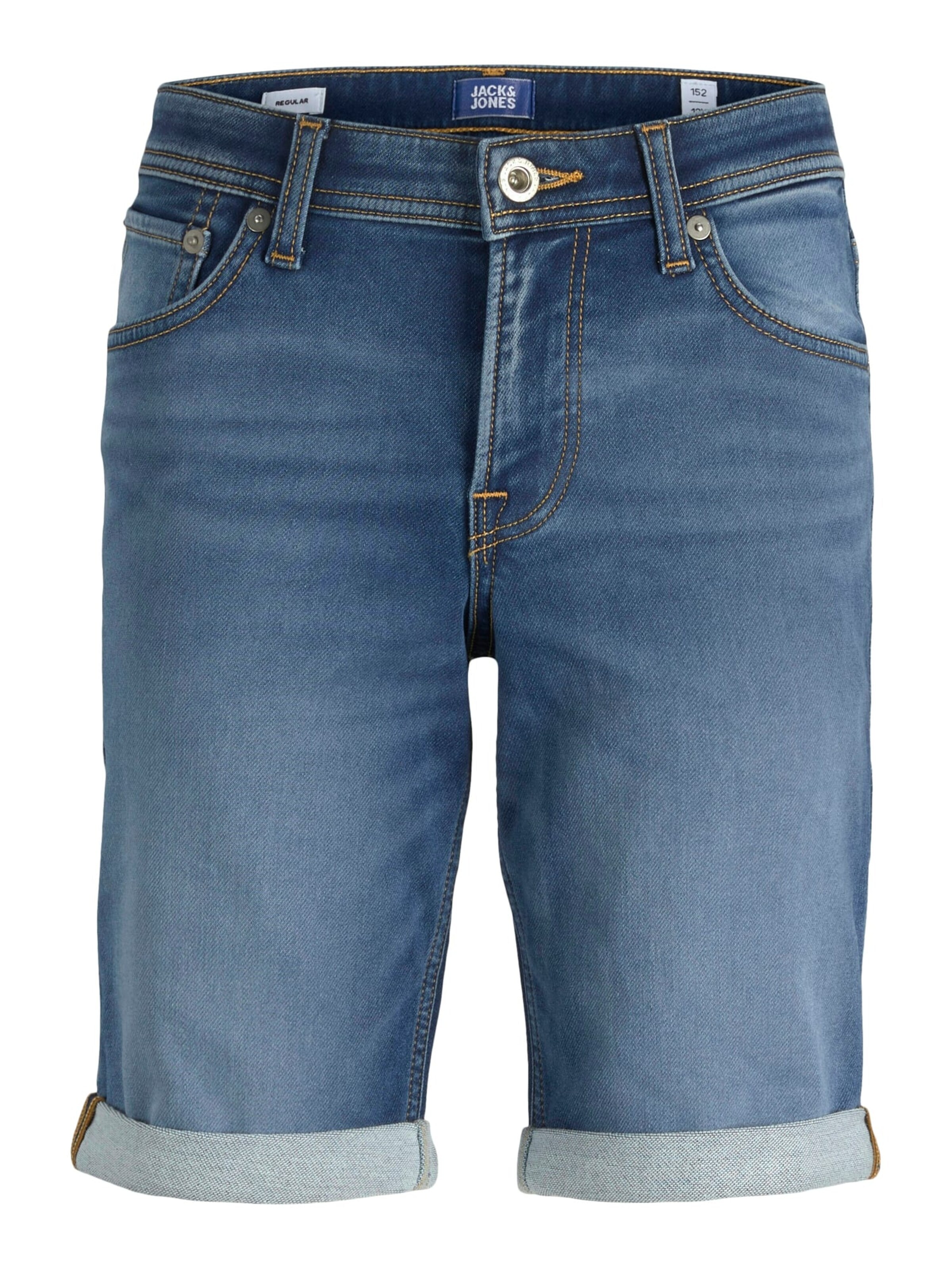 Jack & Jones Junior Baggy Broek 'rick' in Blauw: voorkant