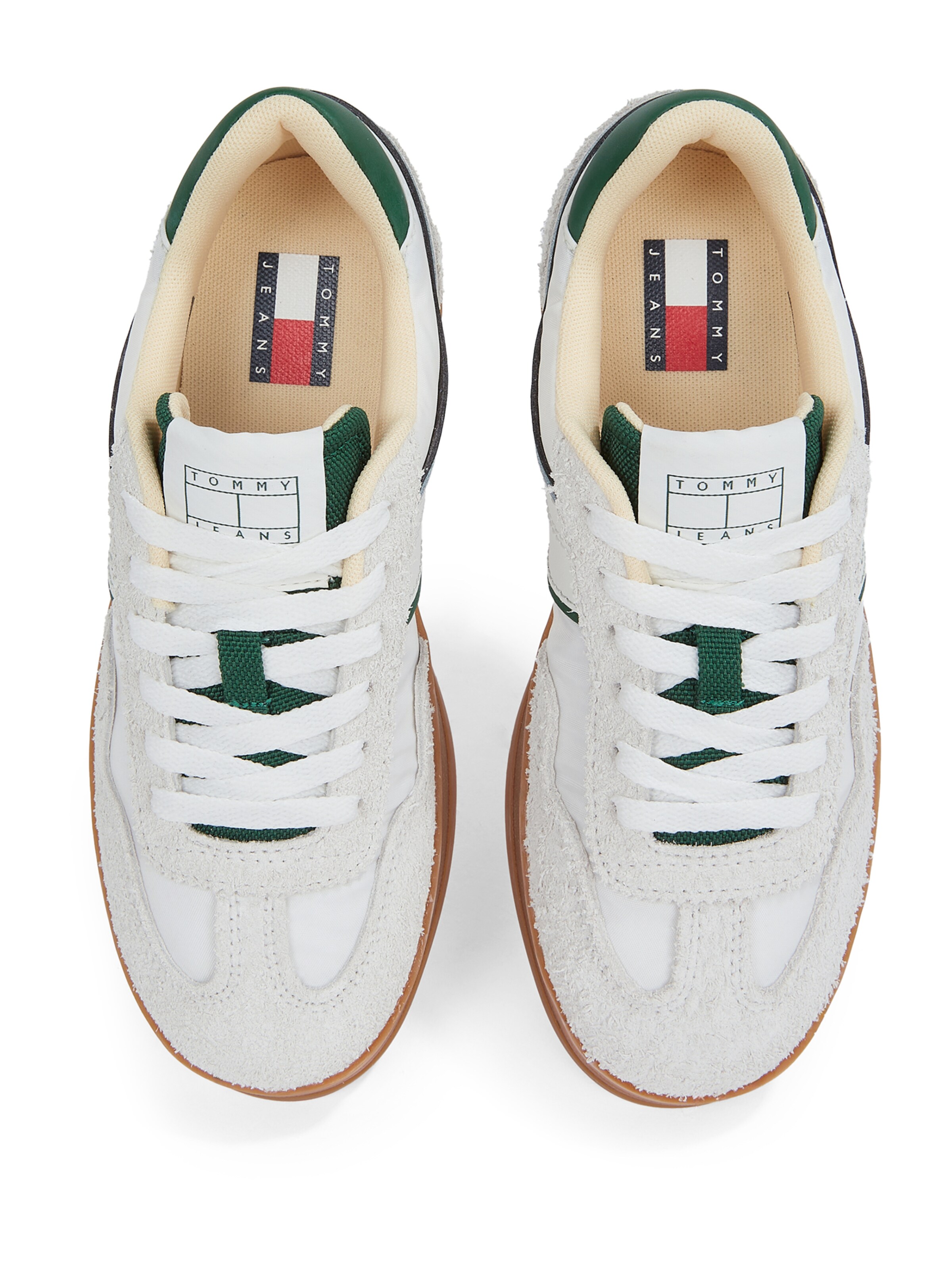 Baskets basses 'THE GREENWICH MIX MEDIA' Tommy Jeans en beige