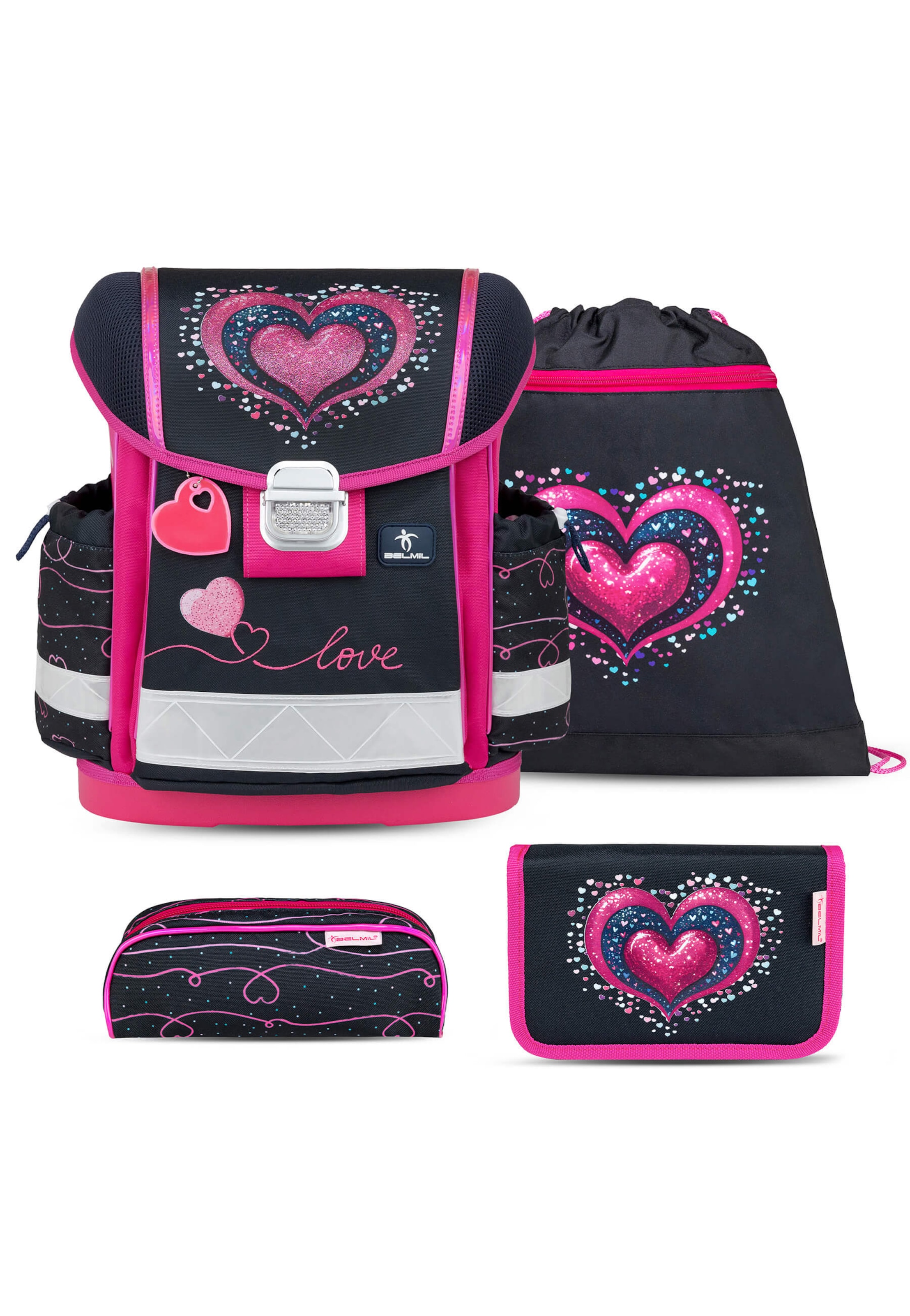 Belmil Backpack in Pink: front