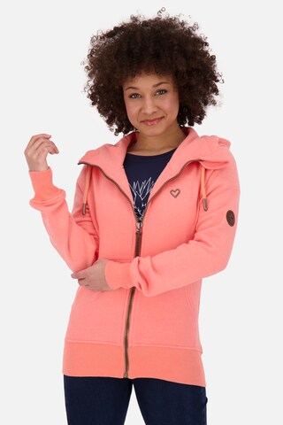 Alife and Kickin Sweatjacke 'Yasmin' in Orange: predná strana