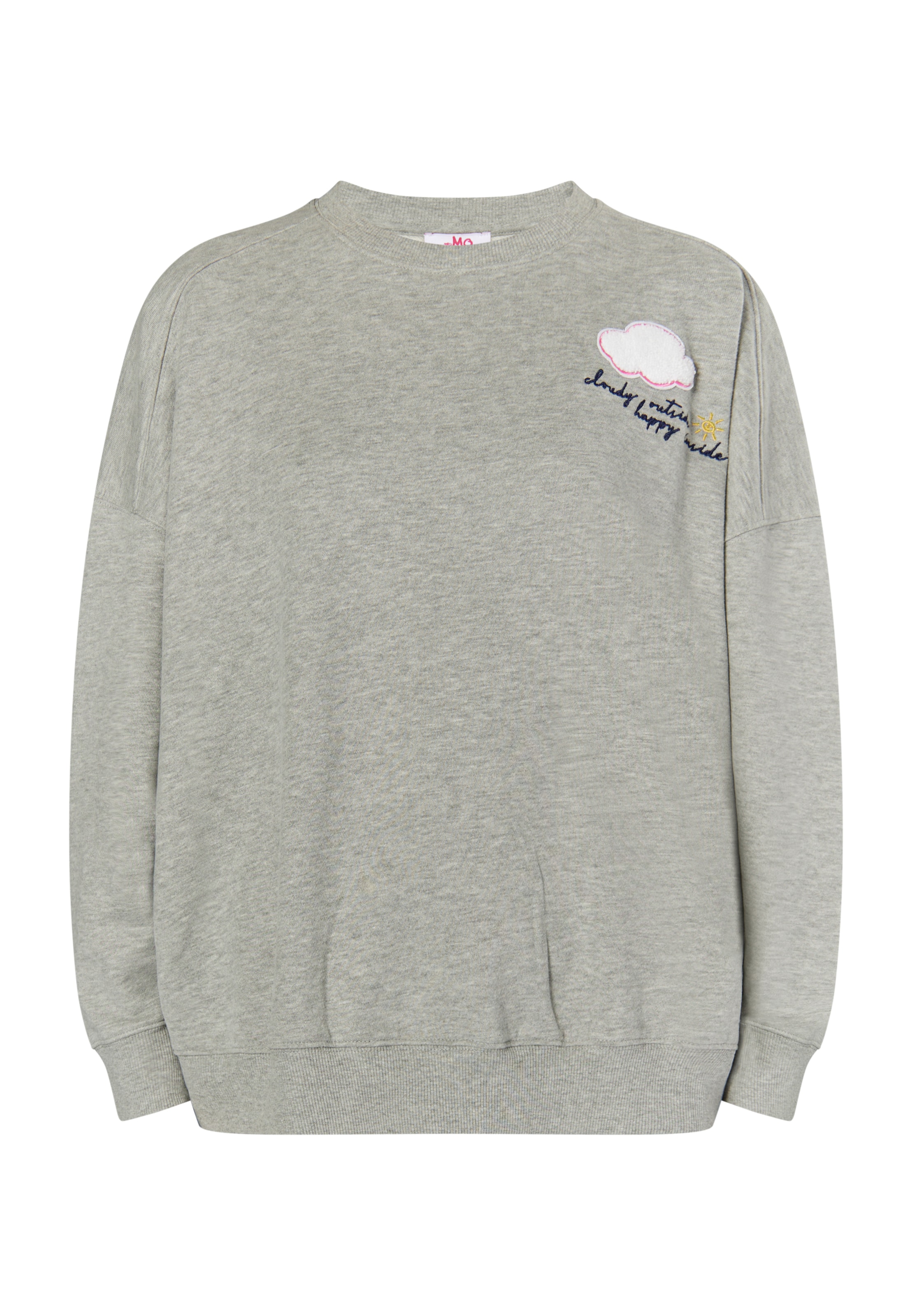 MYMO Sweatshirt 'Biany' in Grau: Vorderseite