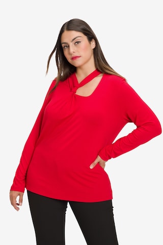 Ulla Popken Blouse in Rood: voorkant