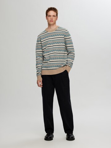 SELECTED HOMME Sweater 'FADE' in Brown