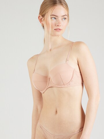 Calvin Klein UnderwearBalkonet Grudnjak - roza boja: prednji dio
