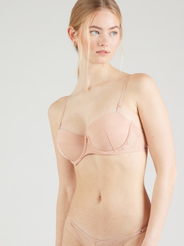 Balconnet Soutien-gorge Calvin Klein Underwear en rose : devant