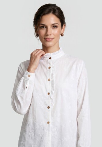 Usha - Blusa en blanco