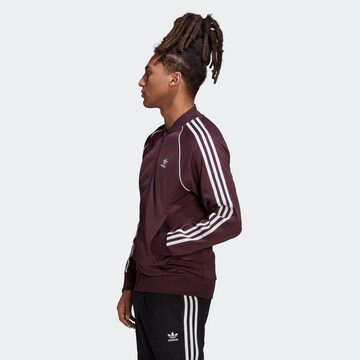 ADIDAS ORIGINALS Regular Fit Sweatjacke 'Adicolor Classics Primeblue' in Rot