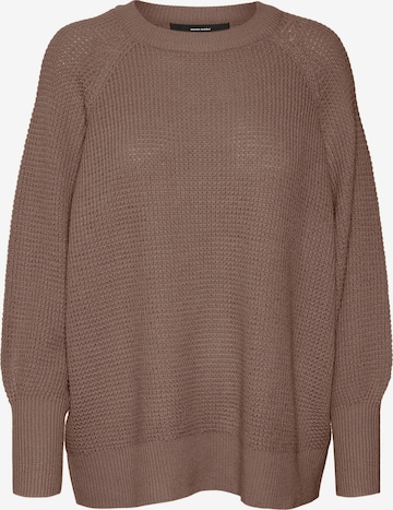 VERO MODA Sweater 'LEANNA' in Brown: front