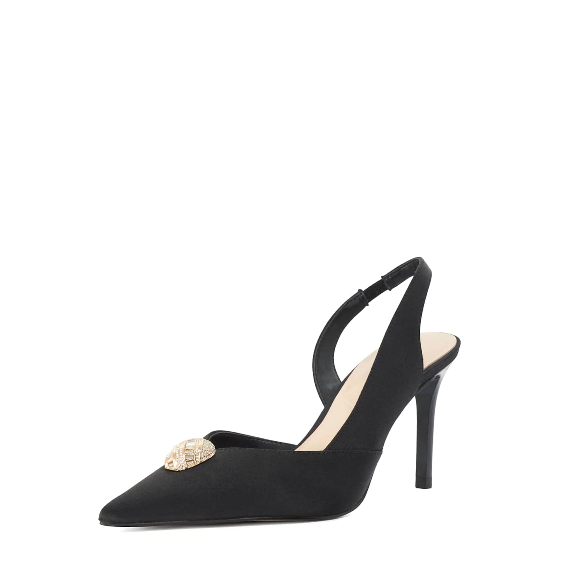 Dune LONDON Slingpumps 'Camara' in Schwarz: Vorderseite
