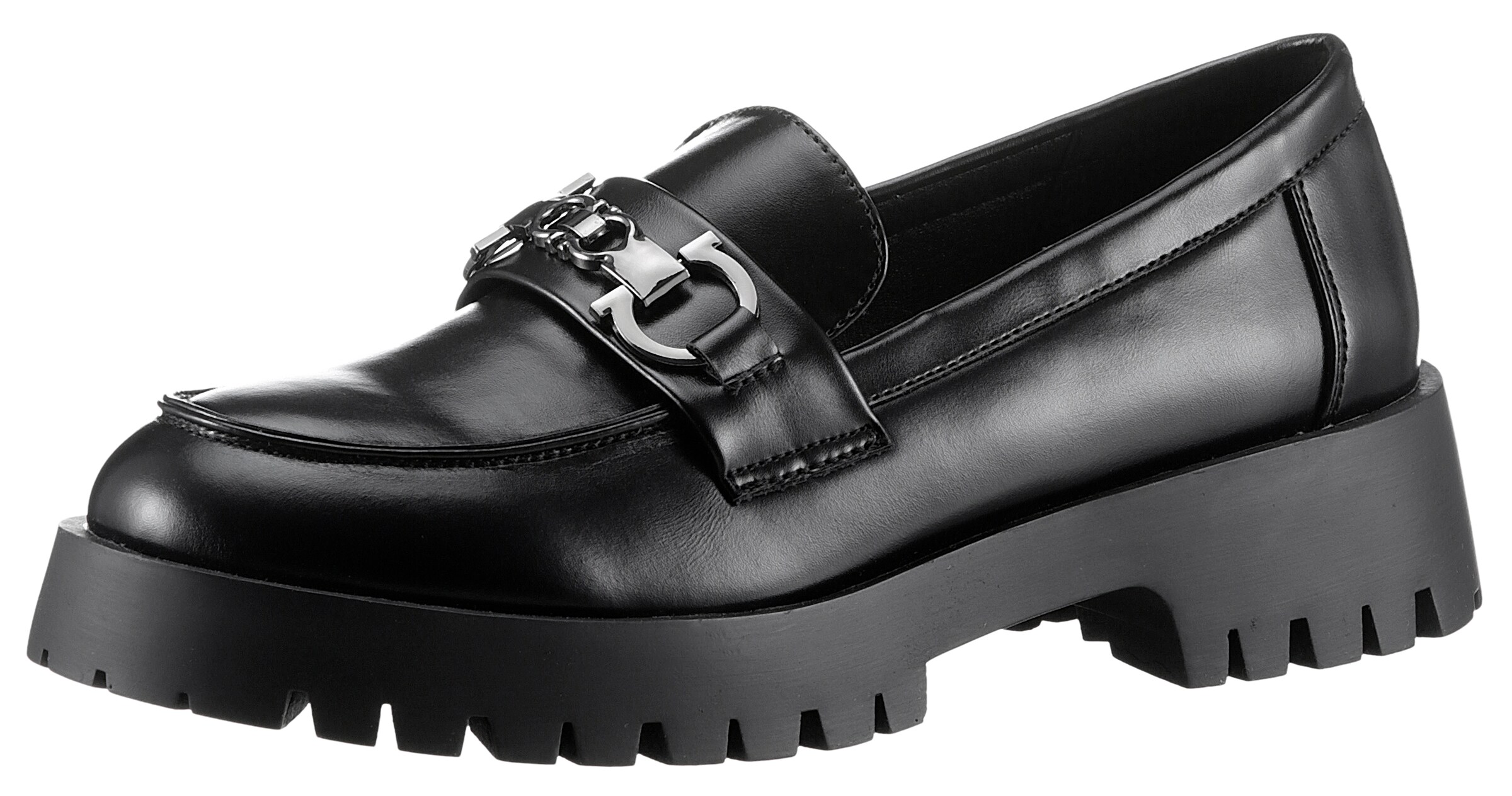 Aniston Slipper in Schwarz: Vorderseite