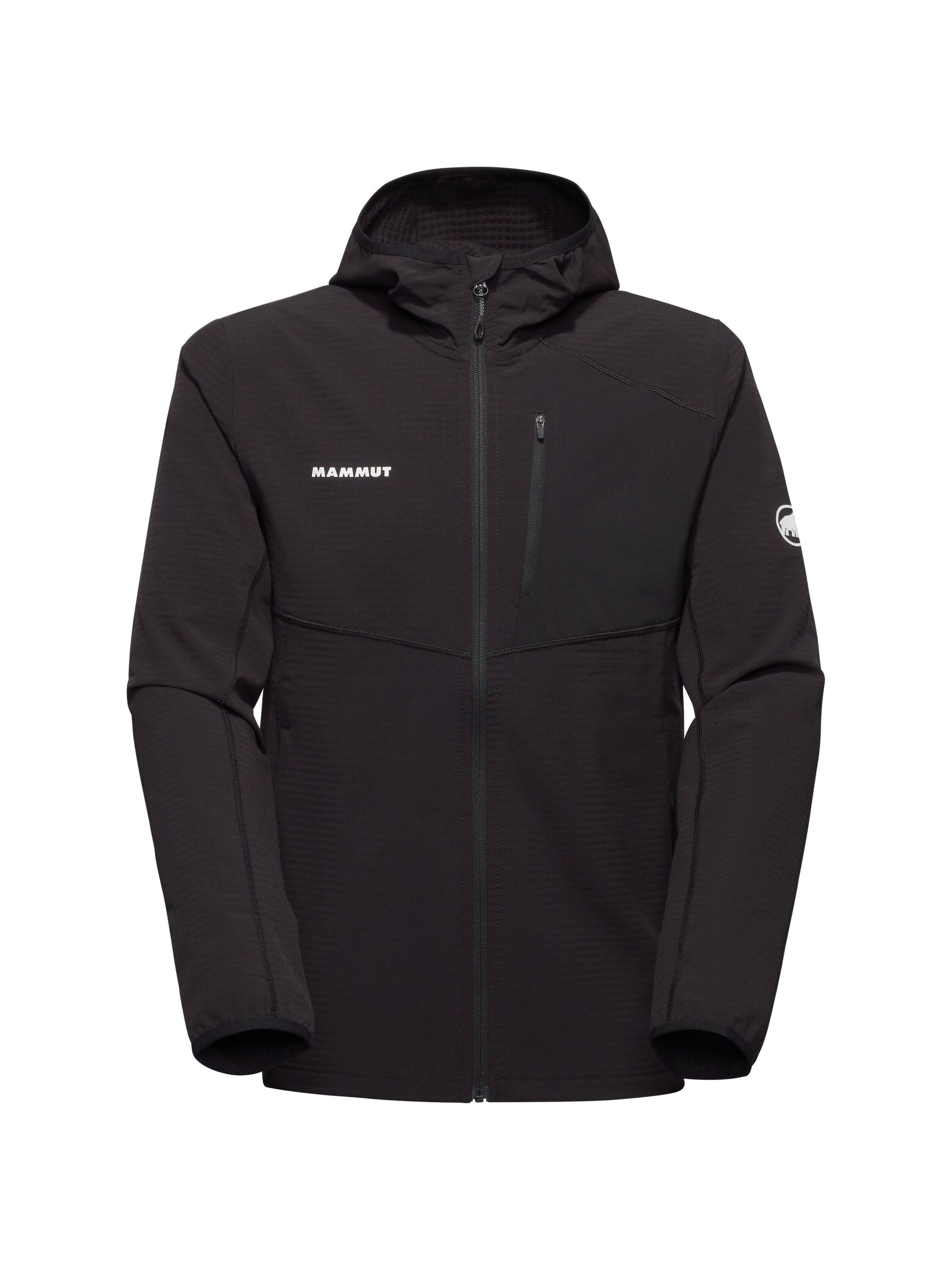 MAMMUT Funktionsjacke ‘Madris Light’ in Schwarz: Vorderseite