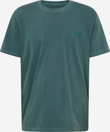 T-Shirt 'MEDIUM WOBBLY' Lee en vert : devant