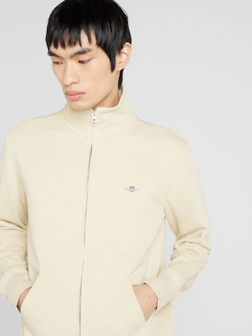 GANT Sweatjacka i beige