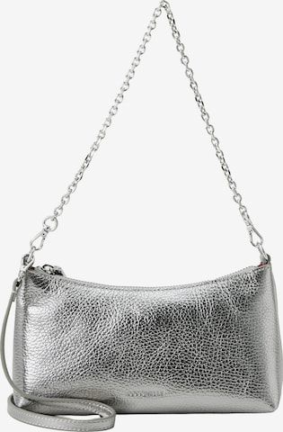 Coccinelle Schultertasche 'Aura' in Silber: Vorderseite
