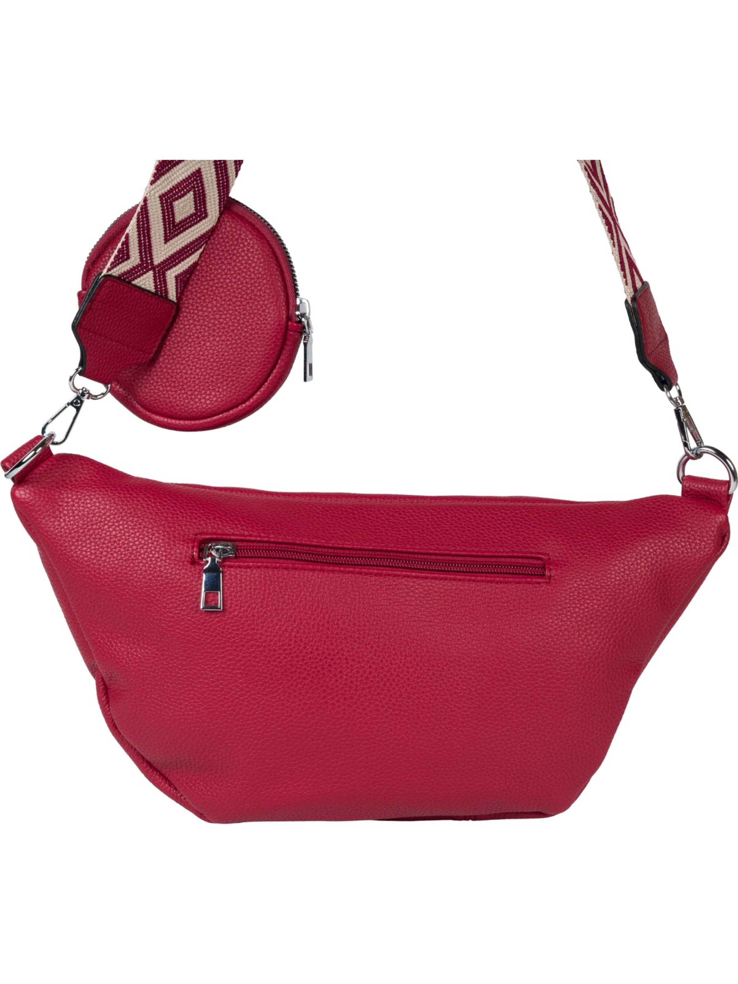 styleBREAKER Umhängetasche 'Halbmond Crossbody Bag Set 3-Teilig'‌‌‌‌‌‌‌‌‌‌ in Rot