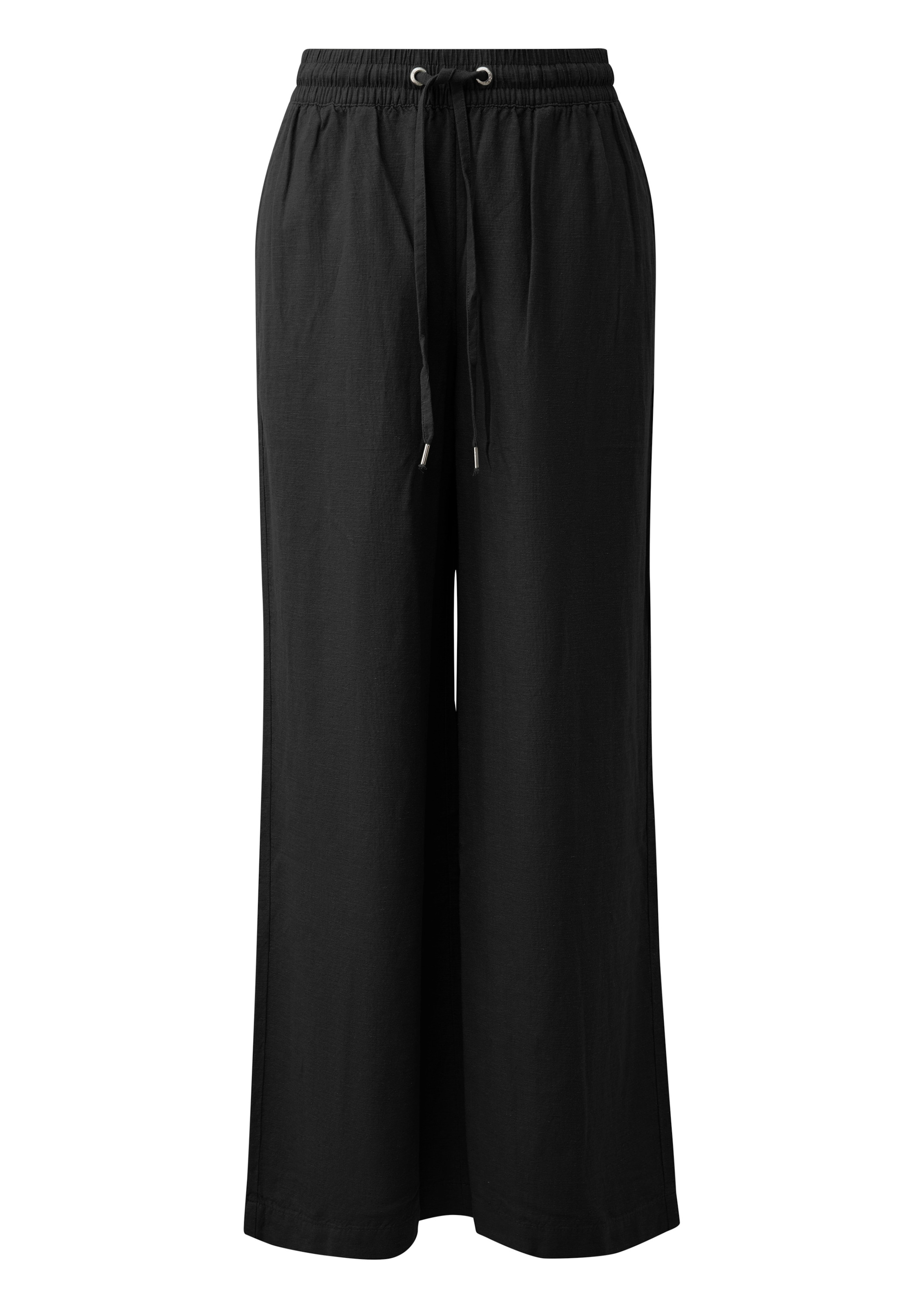 QS Trousers in Black: front