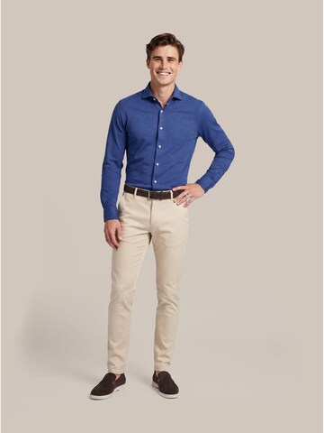 Coupe slim Chemise Suitable en bleu