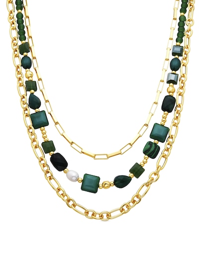 Luxenter Necklace 'Nyste' in Green, Item view